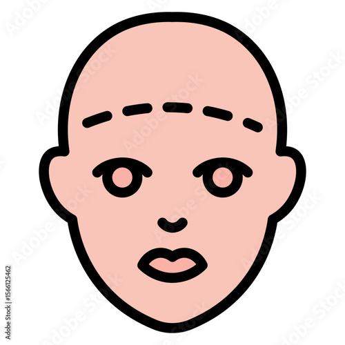 Facelift icon vector image. Can be used for Plastic and Cosmetic Surgery.