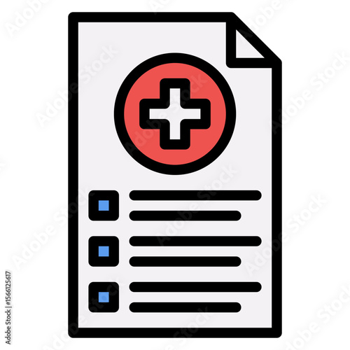 Medical Consent icon vector image. Can be used for Plastic and Cosmetic Surgery.