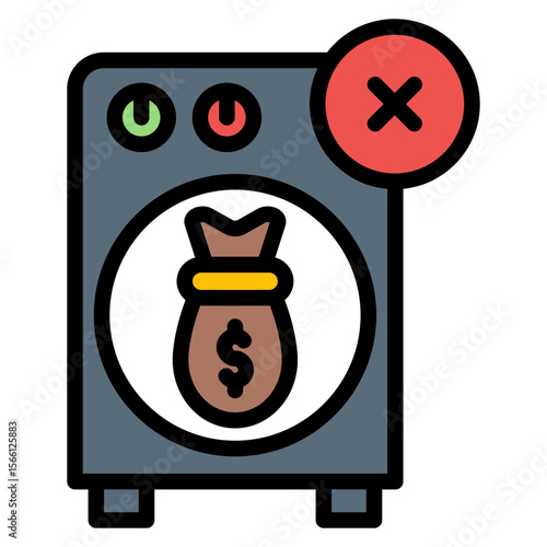 Anti Money Laundering icon vector image. Can be used for Business Audit.