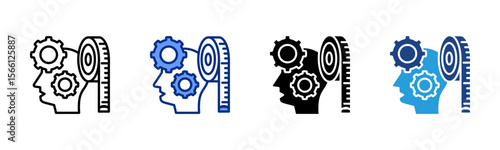 Skill Meter icon sheet multiple style collection
