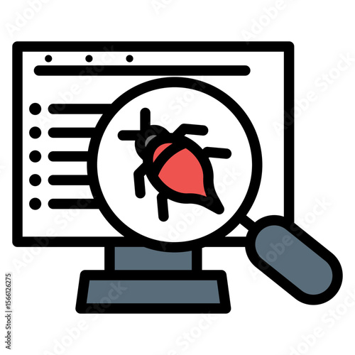 Penetration Testing icon vector image. Can be used for Business Audit.