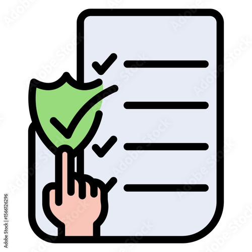 Regulatory Compliance icon vector image. Can be used for Business Audit.