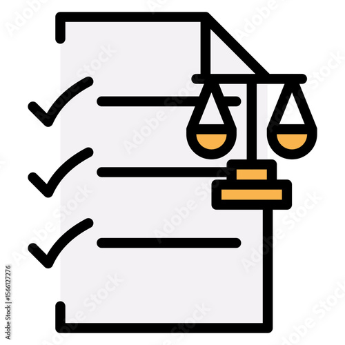 Legal Rights icon vector image. Can be used for Legal Services.