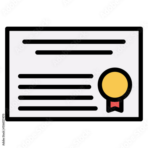 Marathon Certificate icon vector image. Can be used for Marathon.