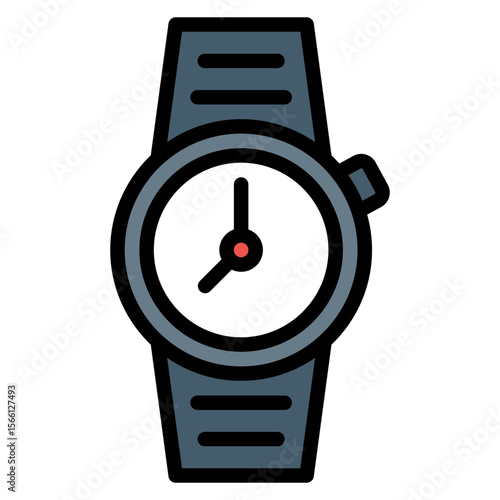 Marathon Clock icon vector image. Can be used for Marathon.