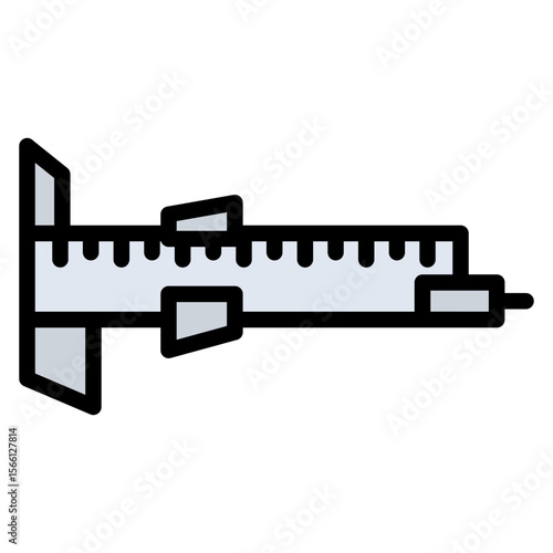 Calipers icon vector image. Can be used for Engineer in Mechanics.
