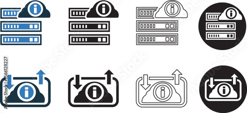 Information, server, database, host, hosting icon