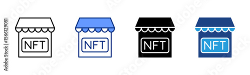 Nft Marketplace icon sheet multiple style collection