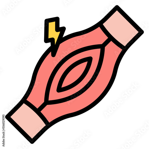 Spasm icon vector image. Can be used for Body Ache.