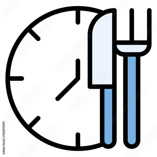 Lunchtime icon vector image. Can be used for Raising Children.