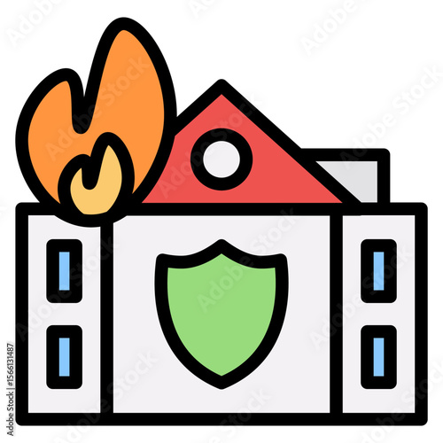 Emergency Shelter icon vector image. Can be used for Rescue And Response.