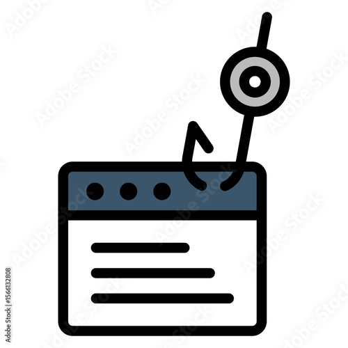 Phishing icon vector image. Can be used for Information Security.