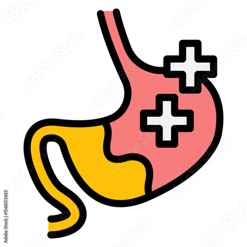 Gastroenterology icon vector image. Can be used for Psychiatric Hospitals.