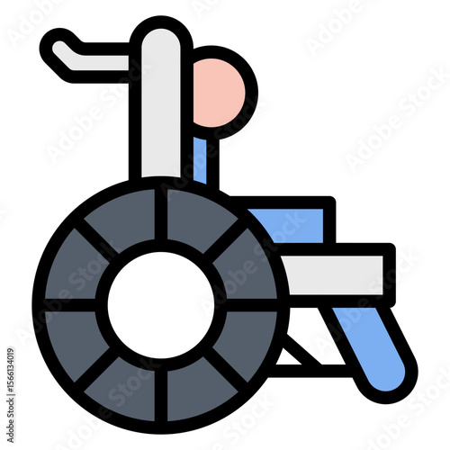 Wheelchair Access icon vector image. Can be used for Psychiatric Hospitals.