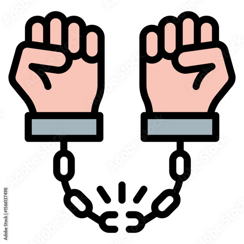 Freedom icon vector image. Can be used for Protest.