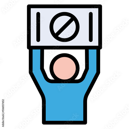 Resistance icon vector image. Can be used for Protest.