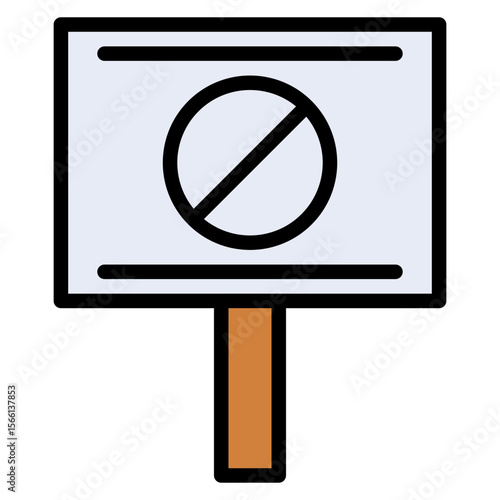 Slogan icon vector image. Can be used for Protest.