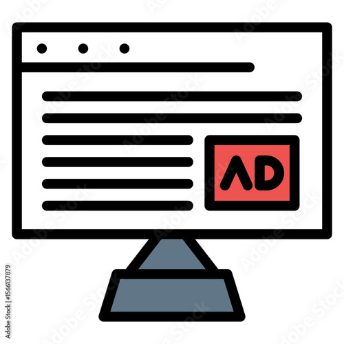 Banner icon vector image. Can be used for Protesting and Civil Disobedience.