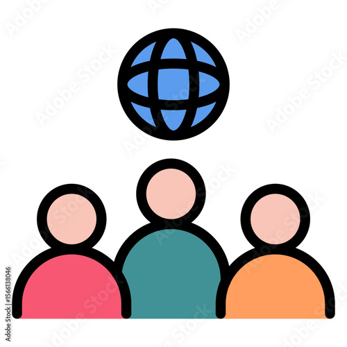 Diversity icon vector image. Can be used for Protesting and Civil Disobedience.