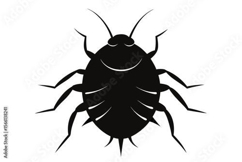  Cockroach Insect – Black Vector Silhouette Illustration