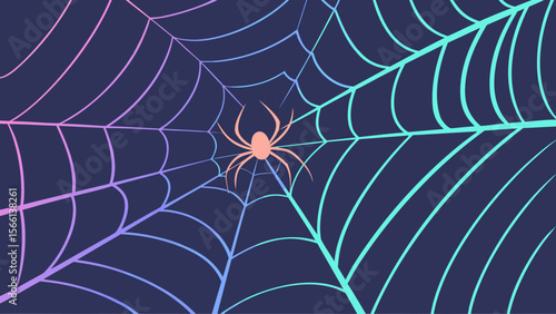 spider and web