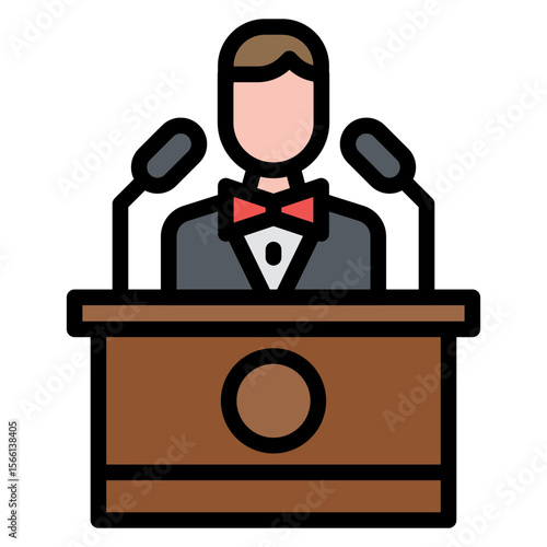 Politics icon vector image. Can be used for Protesting and Civil Disobedience.