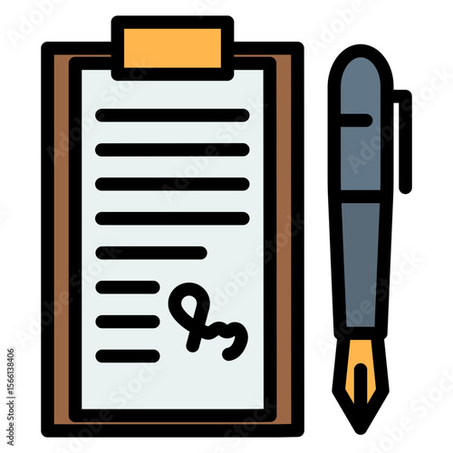 Petition icon vector image. Can be used for Protesting and Civil Disobedience.