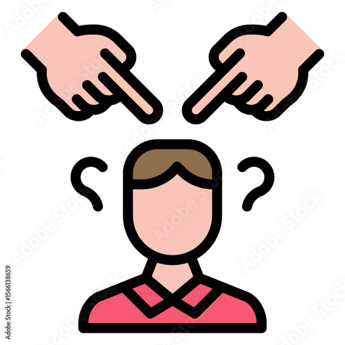 Racism icon vector image. Can be used for Protesting and Civil Disobedience.