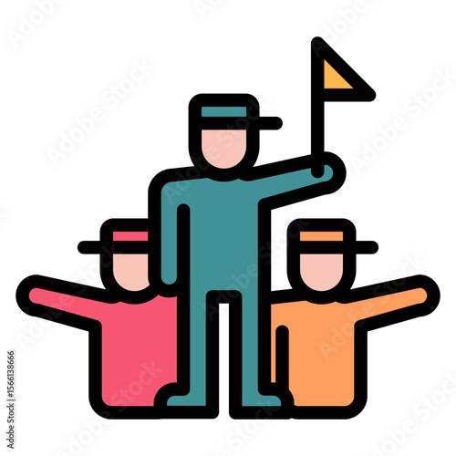 Rally icon vector image. Can be used for Protesting and Civil Disobedience.