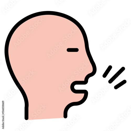 Shouting icon vector image. Can be used for Protesting and Civil Disobedience.