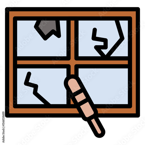 Vandalism icon vector image. Can be used for Protesting and Civil Disobedience.