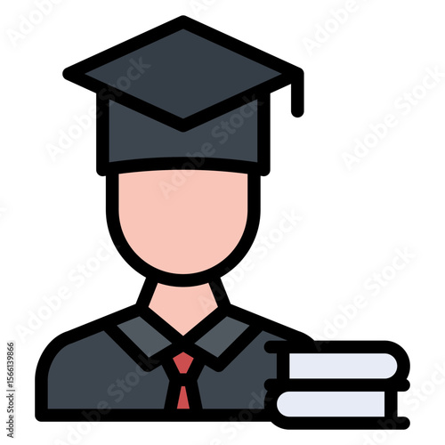 Scholar Male icon vector image. Can be used for Literature.