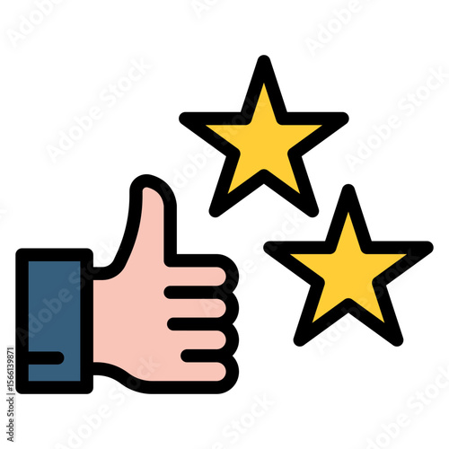 Review icon vector image. Can be used for Literature.