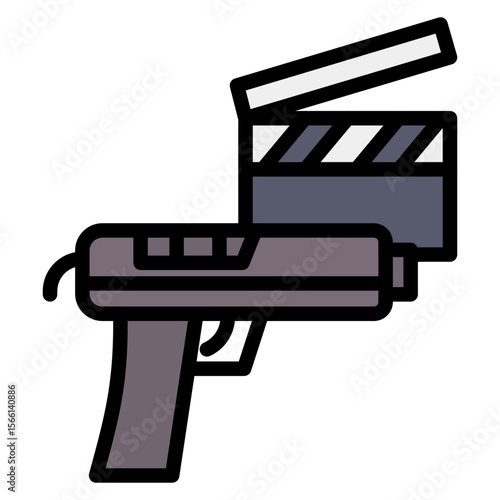 Action Film icon vector image. Can be used for Filmmaking.