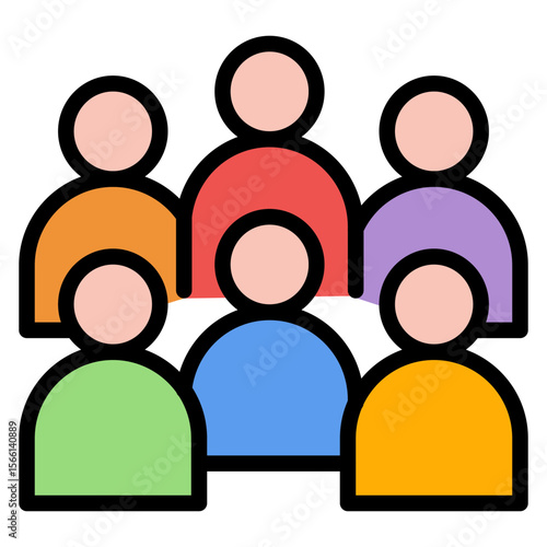 Audience icon vector image. Can be used for Filmmaking.