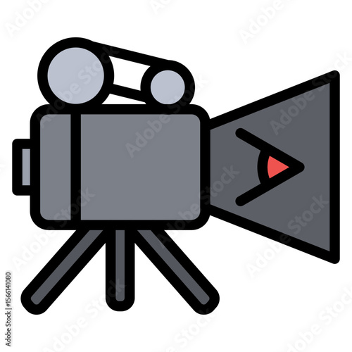 Camera Angle icon vector image. Can be used for Filmmaking.