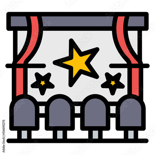 Film Premiere icon vector image. Can be used for Filmmaking.
