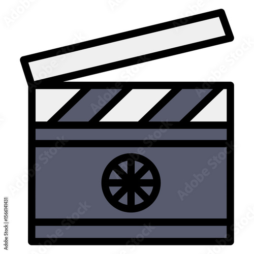 Indie Film icon vector image. Can be used for Filmmaking.