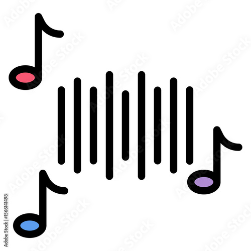 Music icon vector image. Can be used for Filmmaking.
