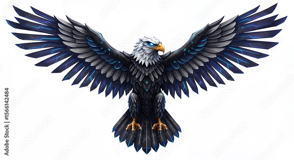 Fototapeta premium Eagle in flight graphic design