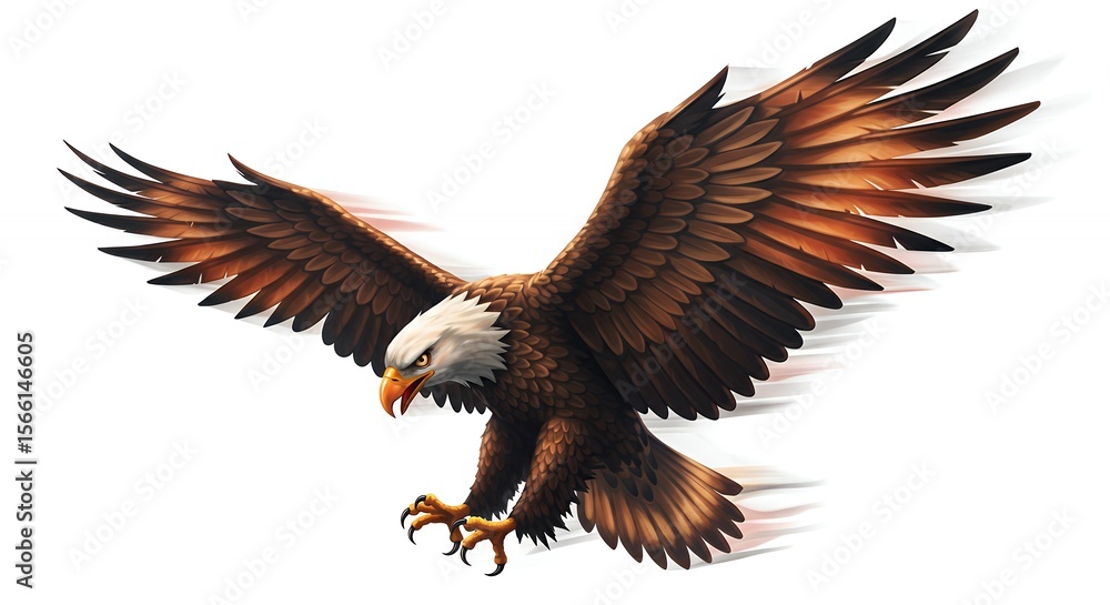 Fototapeta premium Majestic eagle illustration