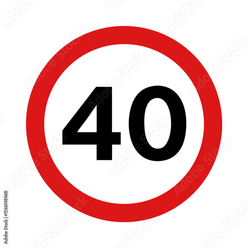 Road sign speed limit mph kilometers per hour regulatory traffic symbol warning