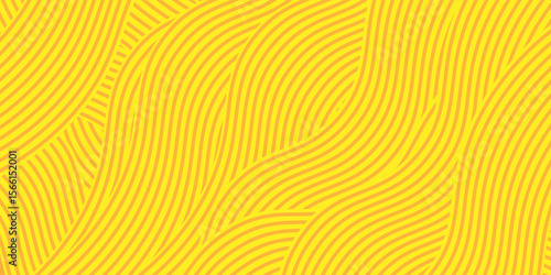 Ramen pattern, vibrant background illustration of asian noodles, ramen, spaghetti, orange background pattern