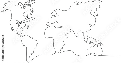 simple outline world map