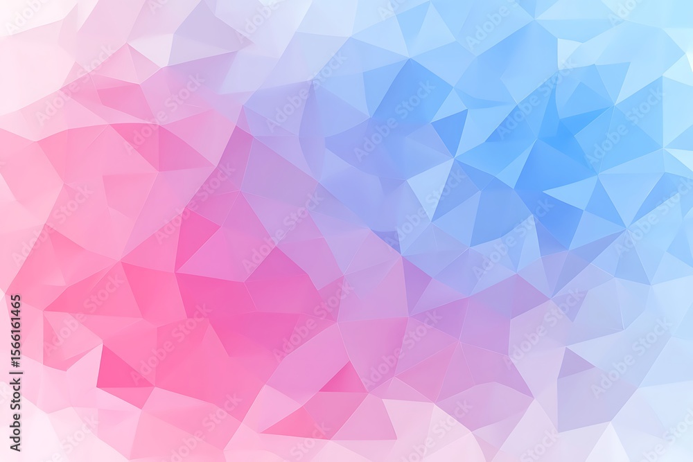 Obraz premium Abstract geometric background with pink and blue polygonal shapes