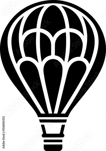 Hot Air Balloon Silhouette Icon
