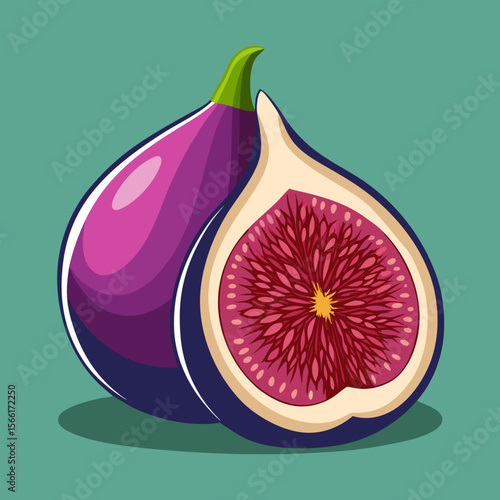 vector illustration of ripe grapefruit