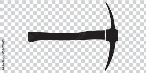 Black pickaxe tool digging construction