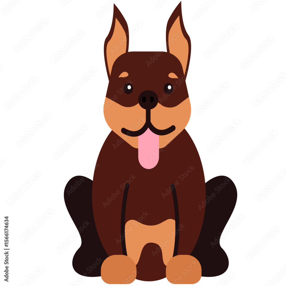 Fototapeta premium Dogs of Various Breeds and Colors