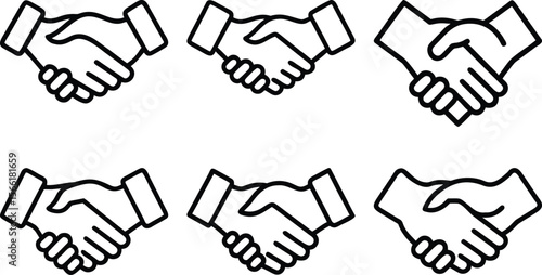 handshake vector illustration